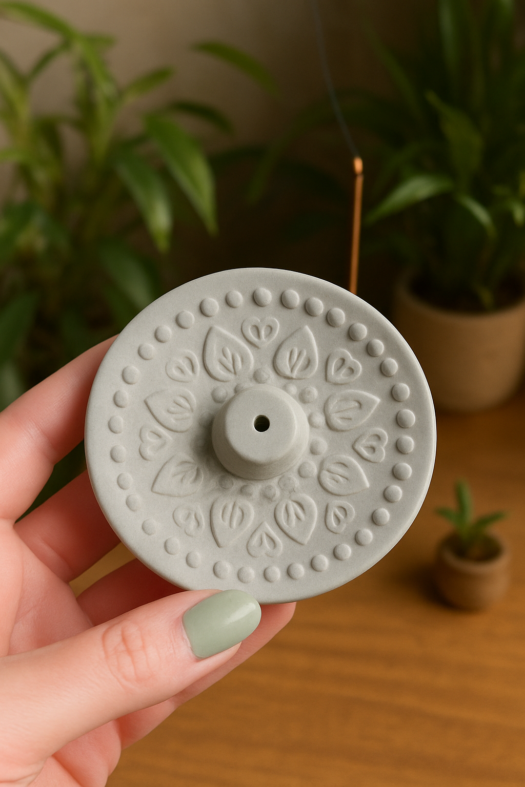 Terracotta Incense Holder Plate